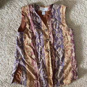 Liz Claiborne patterned vest